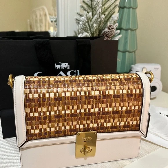 Coach Bags Coach Hutton Shoulder Bag With Weaving Poshmark